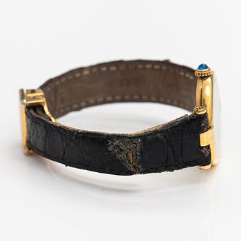 Cartier, Vermeil, wristwatch, 24 mm.