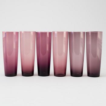 TAPIO WIRKKALA, a set of 12 glasses model 2204 by Iittala in the 1960's.