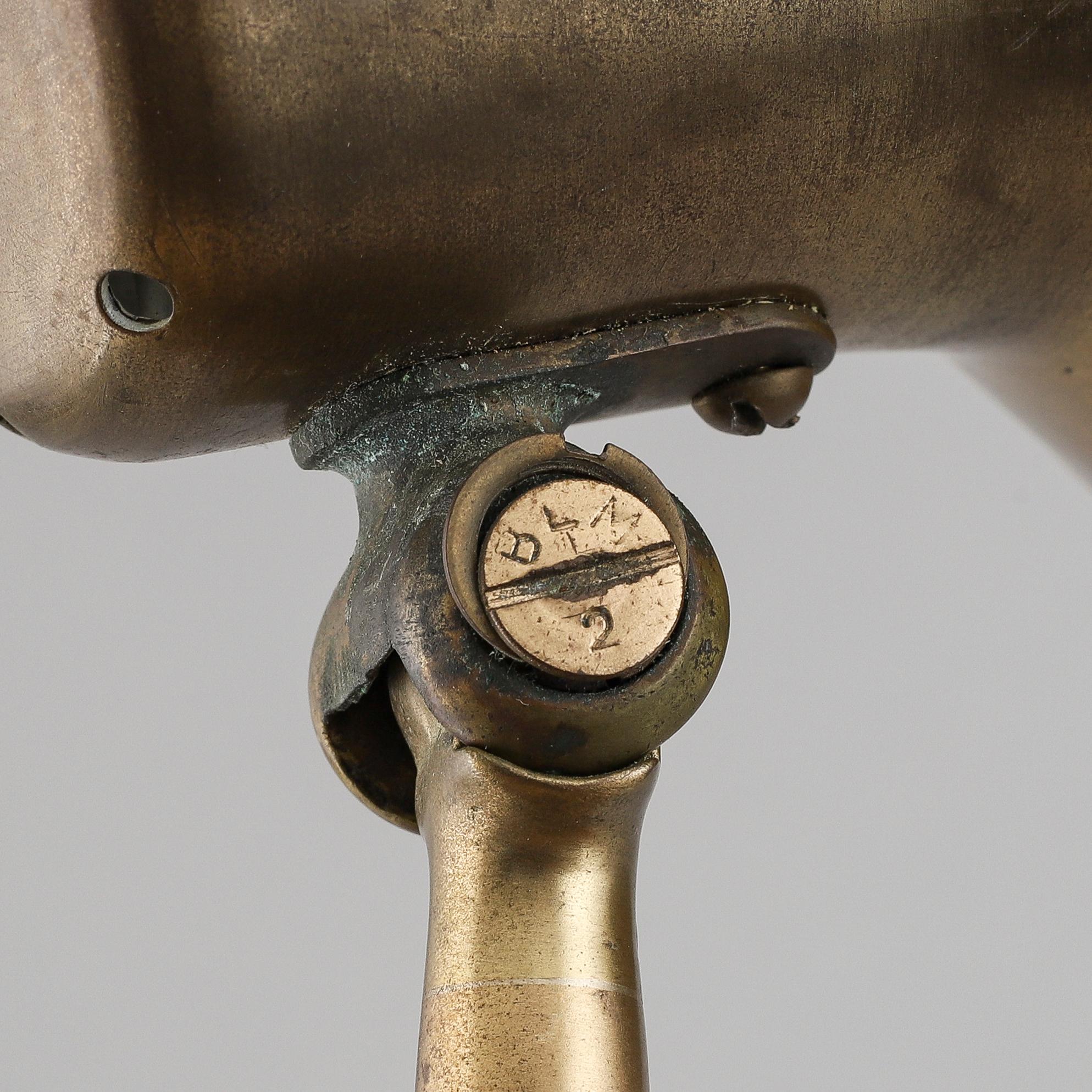 HANS BERGSTRÖM, a brass wall light from Ateljé Lyktan, 1940's/50's.