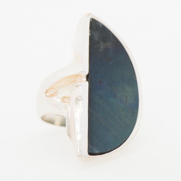 ZOLTAN POPOVITS, SORMUS, "Honka", spektroliitti, hopeaa. Lapponia 1991.