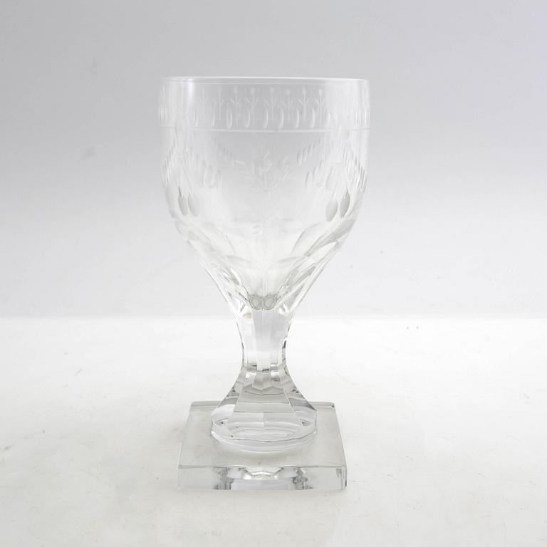 Elis Bergh, Vinglas 12 st "Flach" Kosta 1900-talets första hälft.