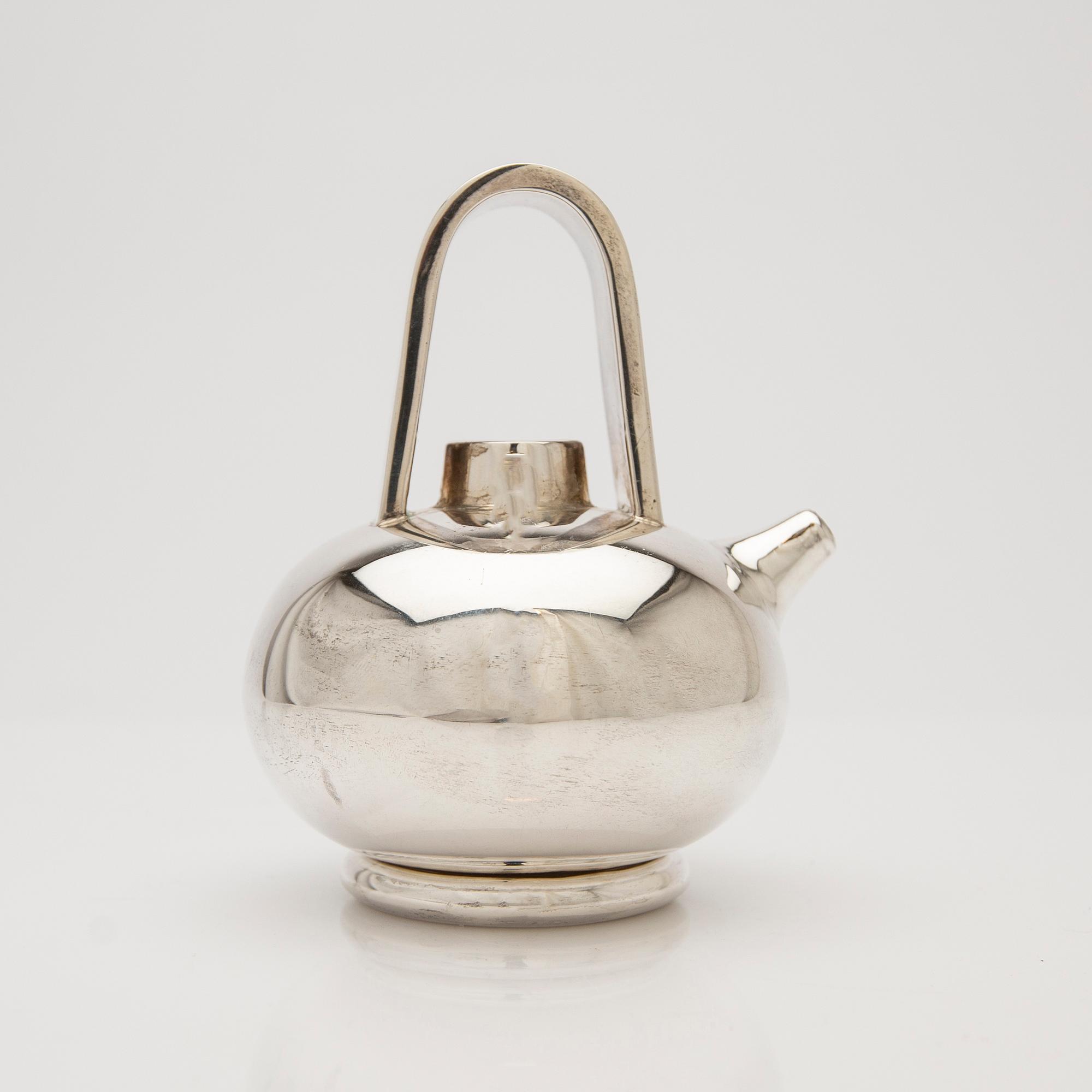 Teapot, sterling silver, Mexico.