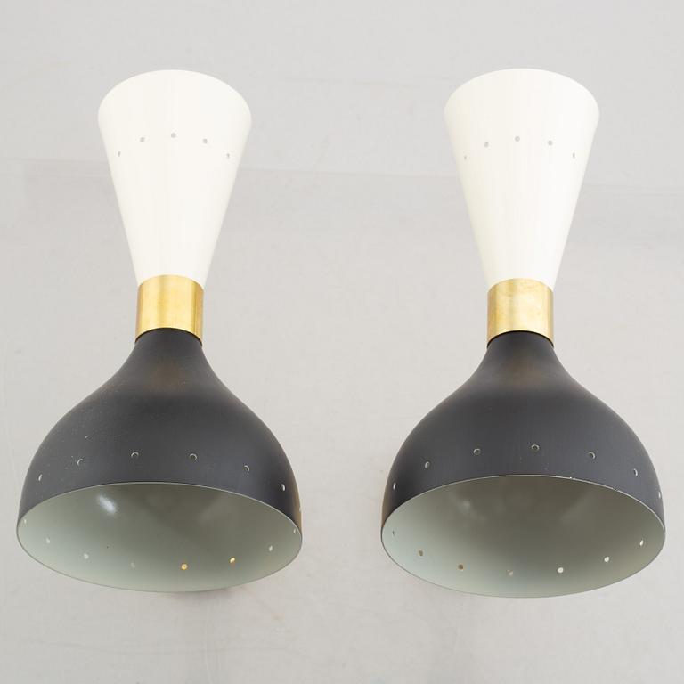 A pair of "Moonlight" wall lights, Luci SRL, Parma, Italien.