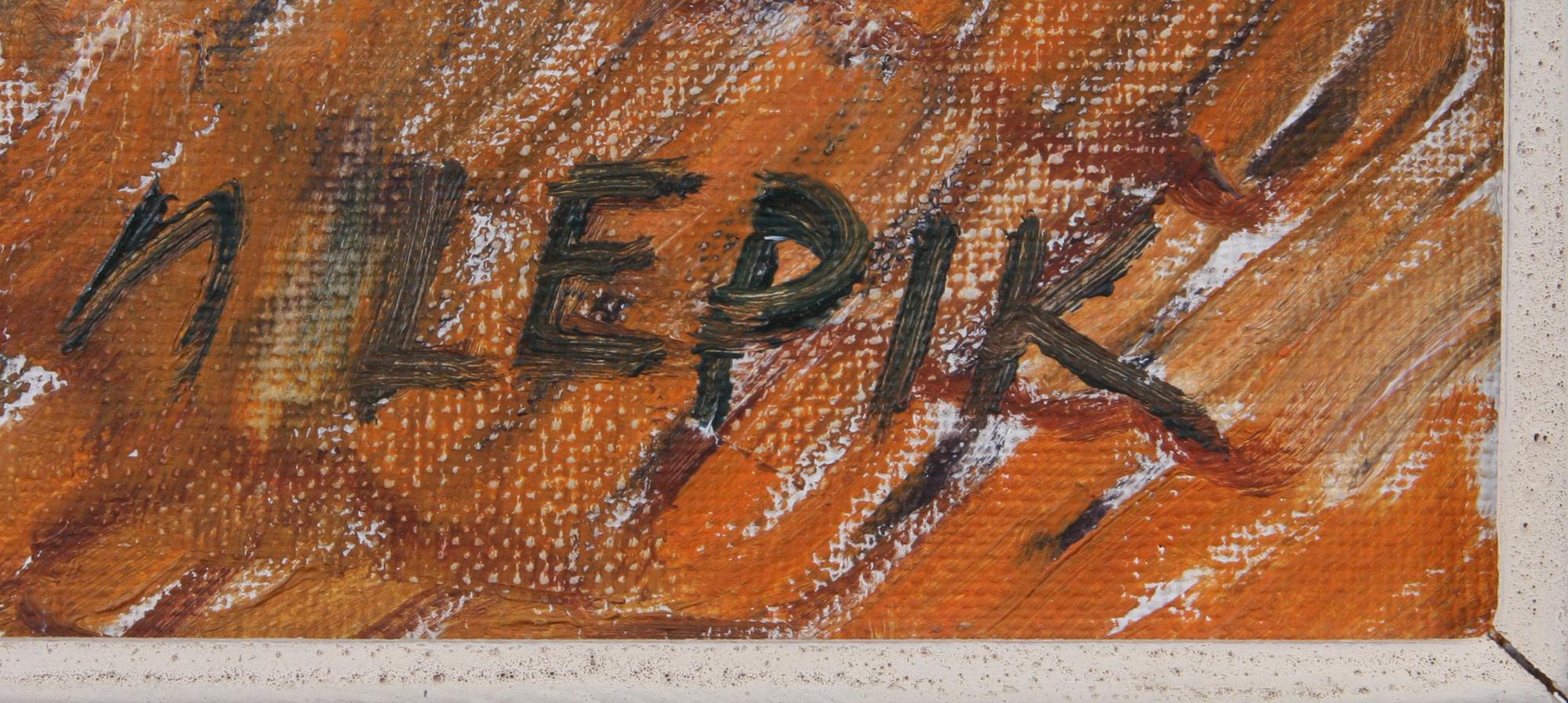 HUGO LEPIK, olja på duk, sign.