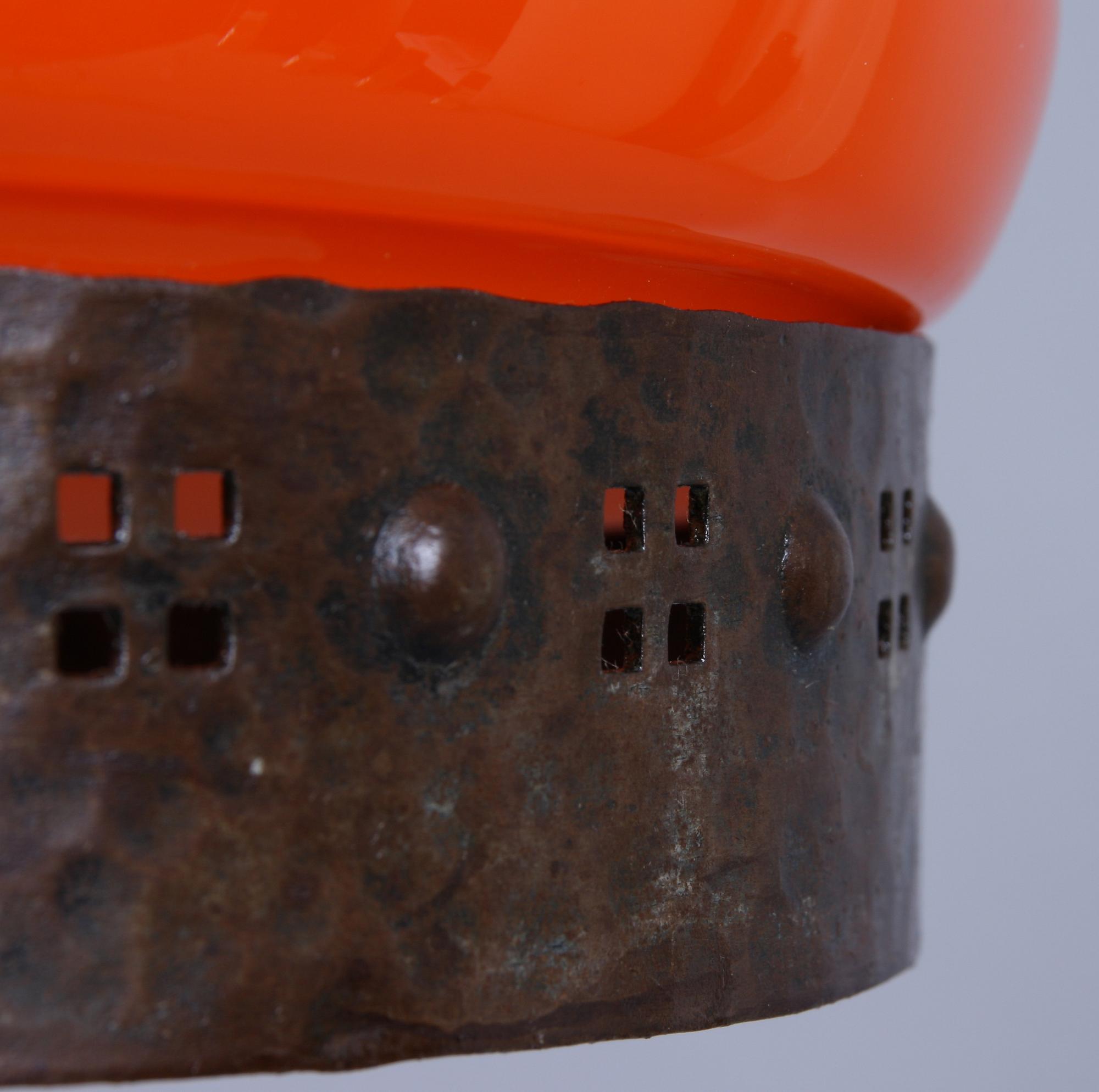 BORDSLAMPA, patinerat smidesjärn, jugend, 1900-talets första kvartal.