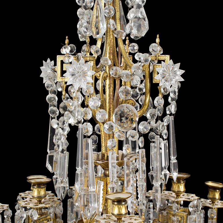 An oscarian chandelier late 19th century.
