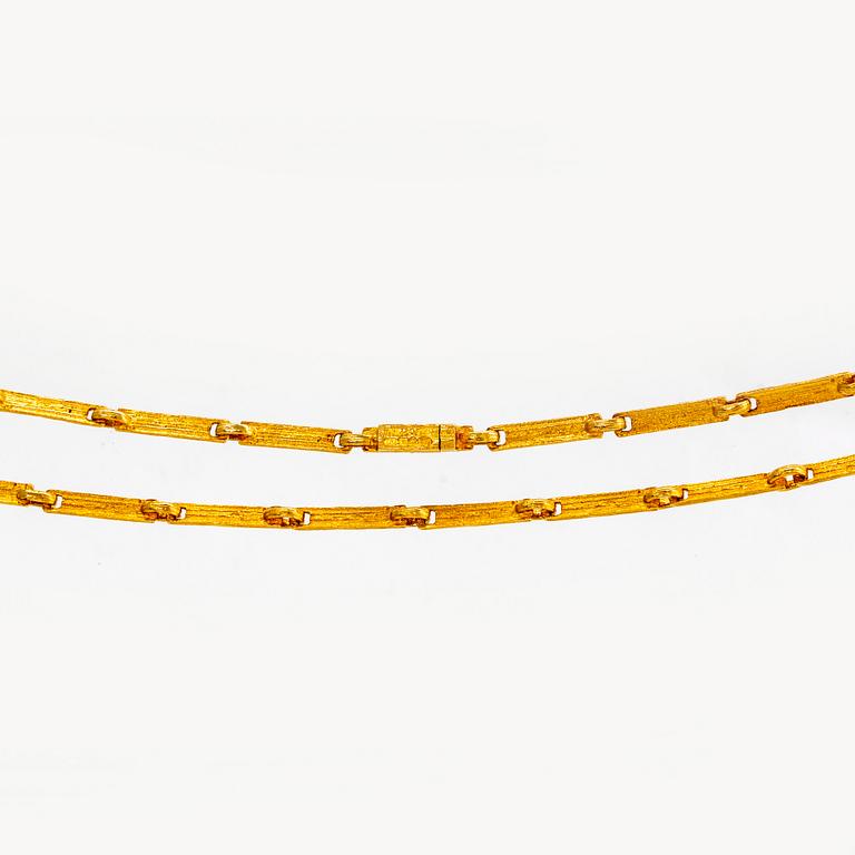 Björn Weckström, a 18K gold necklace, Lapponia.