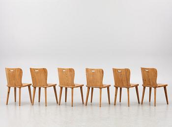 AB ÅBY Möbelfabrik, stolar 6 st, Sportstugemöbler, 1940-50-tal.