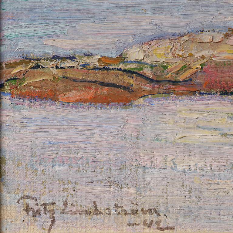 Fritz Lindström, "Molnhimmel över sjön".
