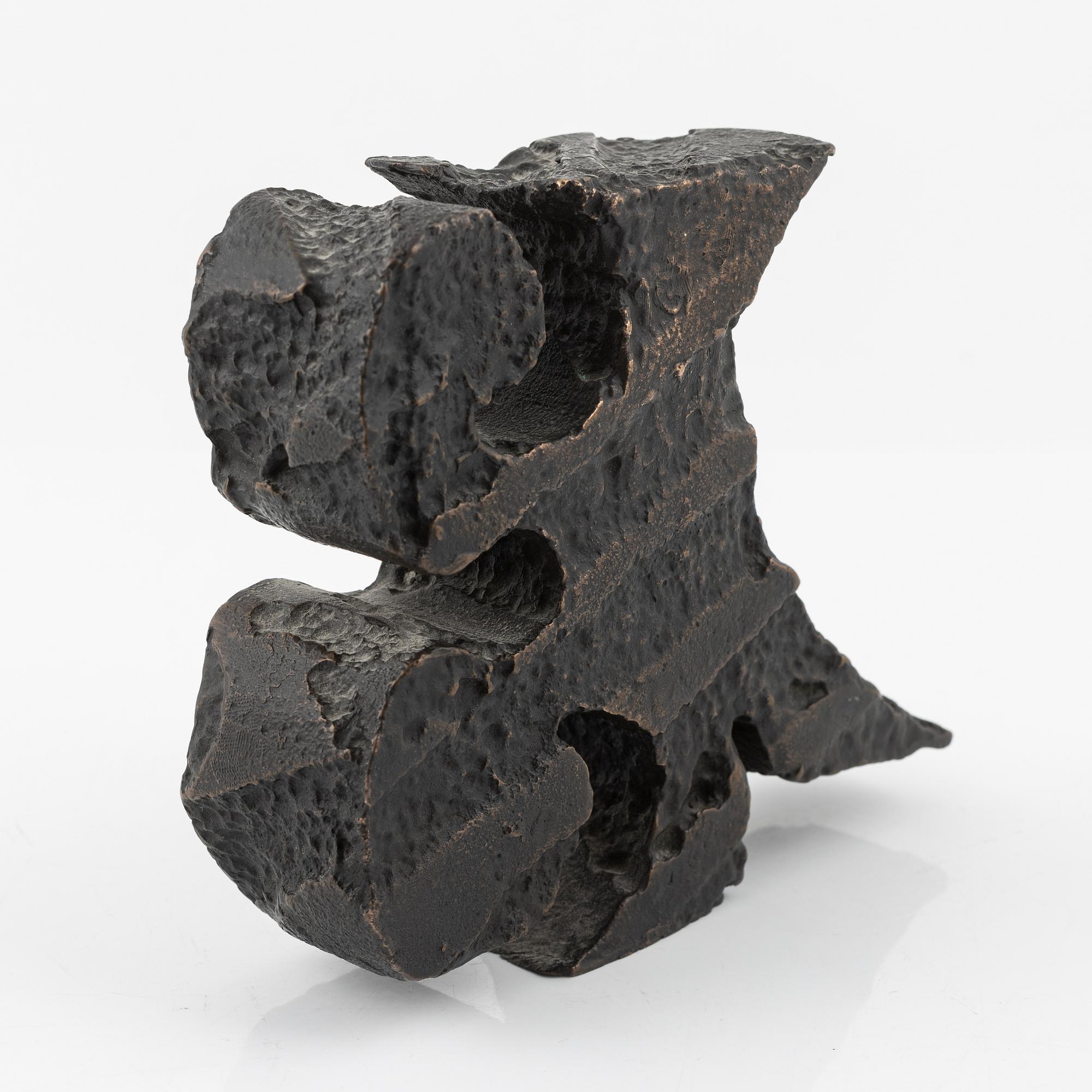 Carl-Fredrik Reuterswärd, skulptur, brons, signerad 50/99.