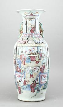 URNA, porslin, Kina, Kanton, 1800-tal.