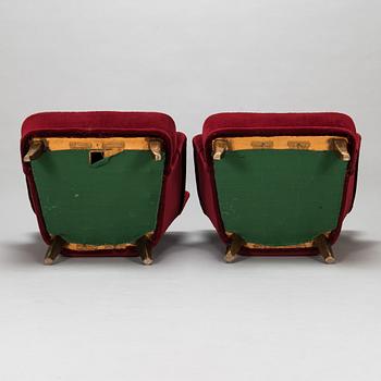 Ilmari Lappalainen, a pair of 1950's 'Laila' armchairs for Asko, Finland.