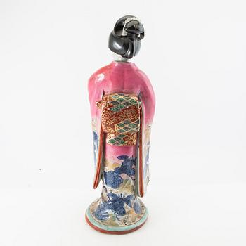 Figure of a geisha, Japan, 20th century, porcelain.