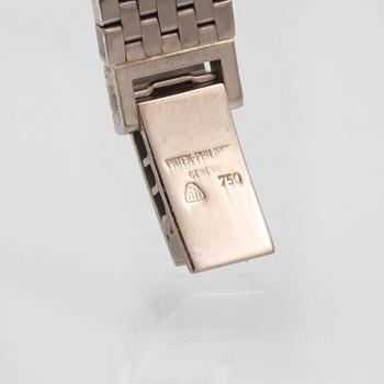 DAMARMBANDSUR, 18K vitguld, Patek Philippe. Vikt 48,9 gram.