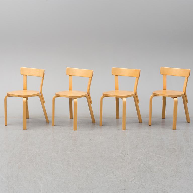 ALVAR AALTO, a five-piece birch dining suite from Artek, Finland.