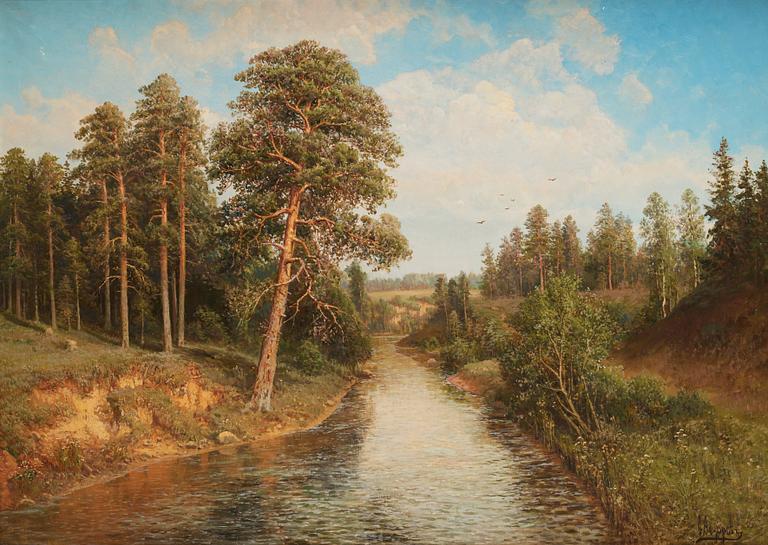 SIMEON FEDOROVICH FEDOROV, SUMMER DAY AT THE BROOK.