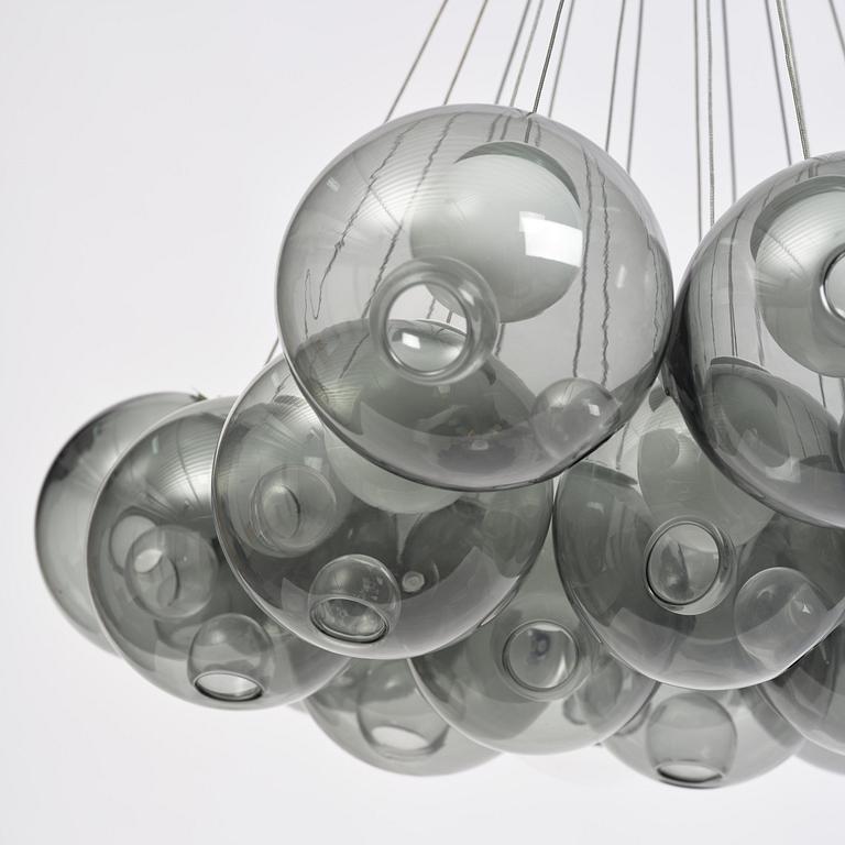 Omer Arbel, taklampa, "Cluster 28.19", Bocci, Italien, 2014.