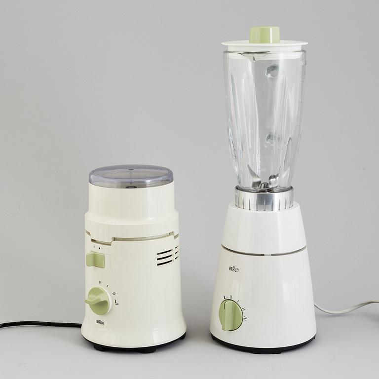 GERD ALFRED MÜLLER & H. KAHLKE, 2 blenders, Braun 1960-70´s.