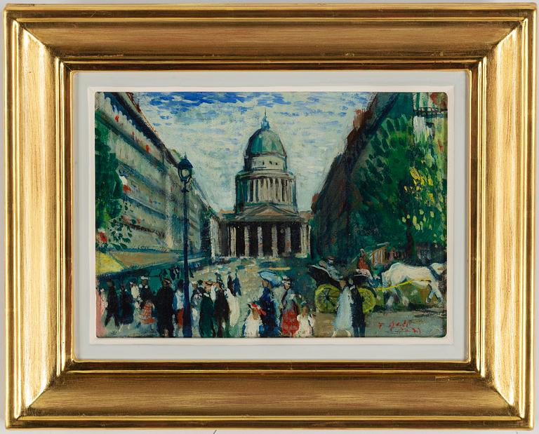 Francois Gall, oil on paper-panel, signed and dated -29.