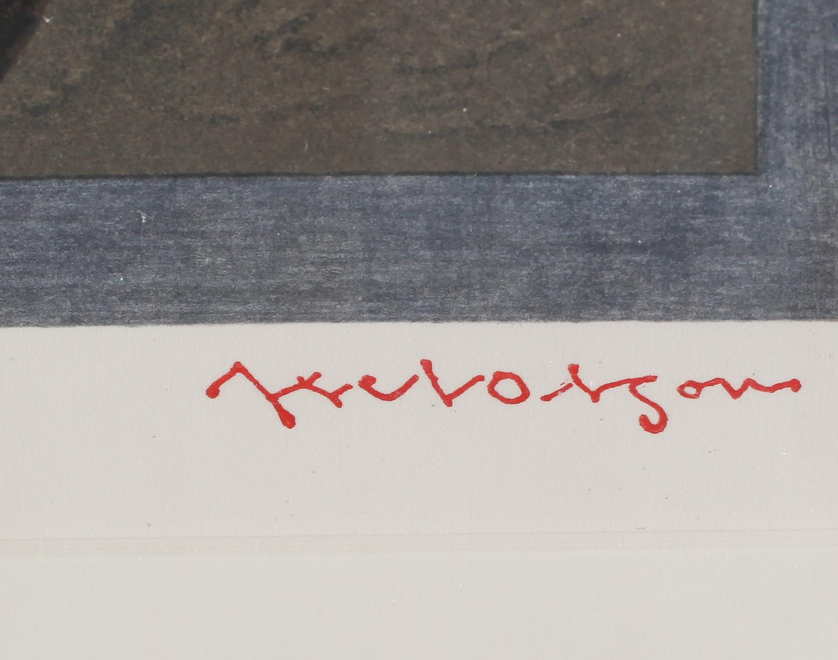 AXEL OLSON, färglitografi, stämpelsignerad och numrerad HC 39/40.