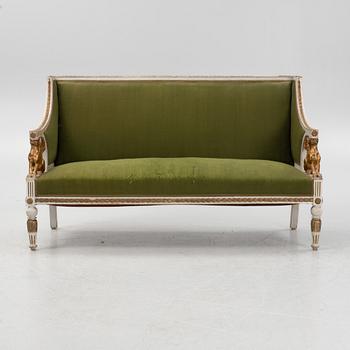 An Empire style sofa, early 20th Century.