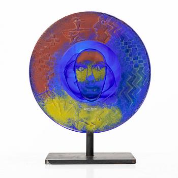 Kjell Engman, a glass sculpture, Kosta Boda, signed.