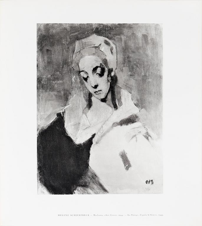 HELENE SCHJERFBECK, portfolio with 48 black and white reproductions, Stockholm 1945.