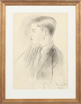 Einar Jolin · EINAR JOLIN, blandteknik, signerad och daterad 1919.
