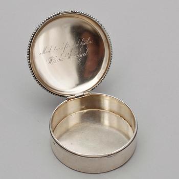 PARTI SILVER, 14 delar, bland annat Jakob Engelberth Torsk, Stockholm, 1852, vikt ca 724g.