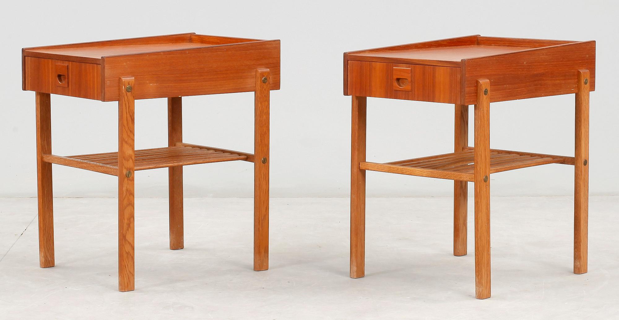 SÄNGBORD, ett par, 1950/60-tal.