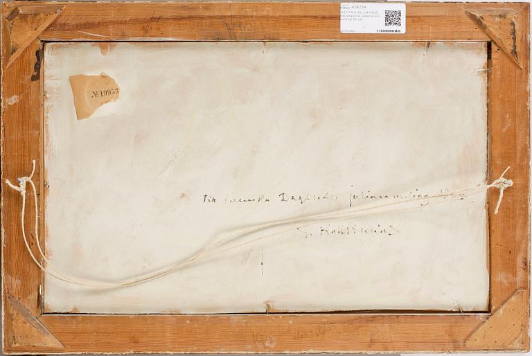 GOTTFRID KALLSTENIUS, olja på pannå, signerad och daterad 00.