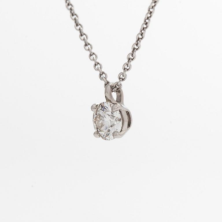De Beers, halsband, platina med briljantslipad diamant.