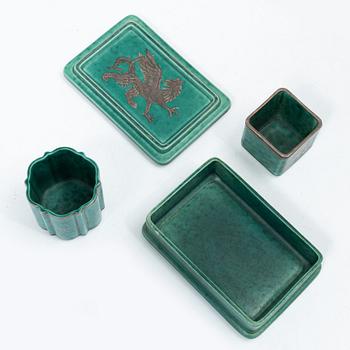 Wilhelm Kåge, “Argenta”, 6 pieces, Gustavsberg.