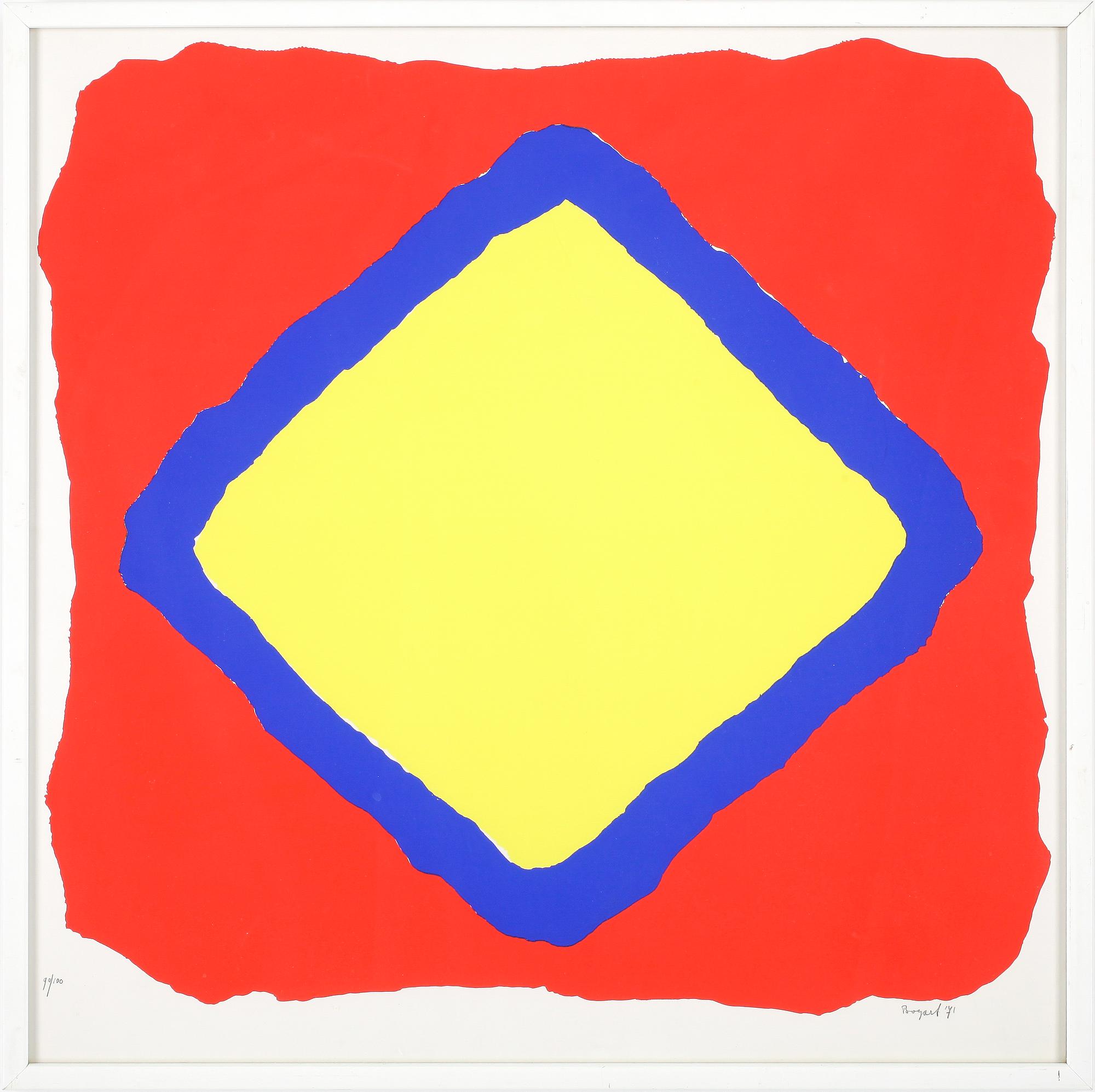 BRAM BOGART, färgserigrafi, signerad och numrerad 90/100.