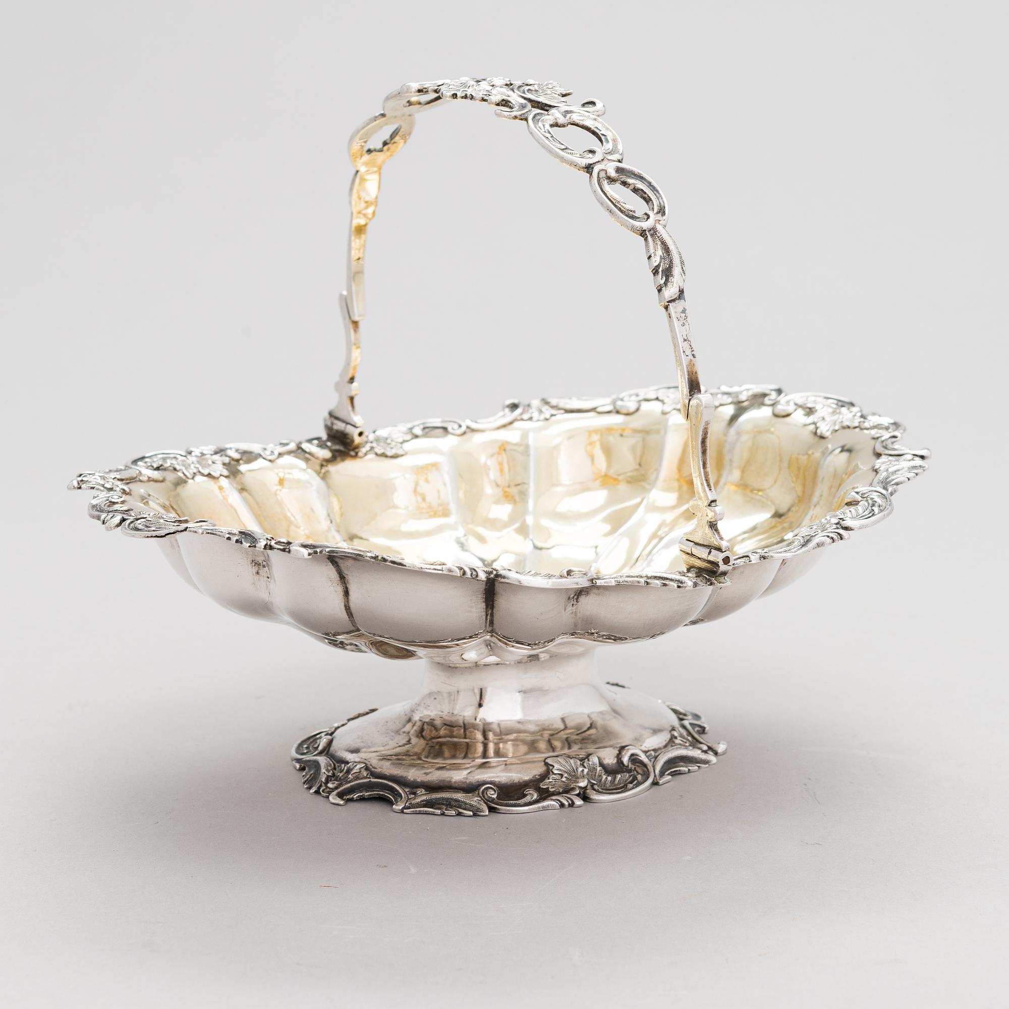 Ivan Gubkin, Konfektkorg, silver, Moskva, Ryssland 1843.