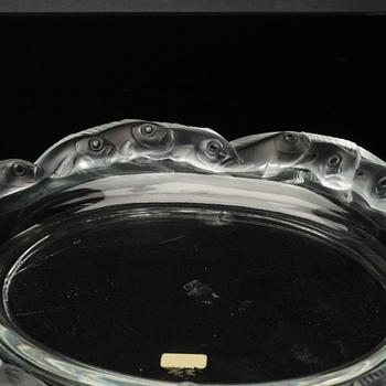 2 pcs of glass dish, Lalique,