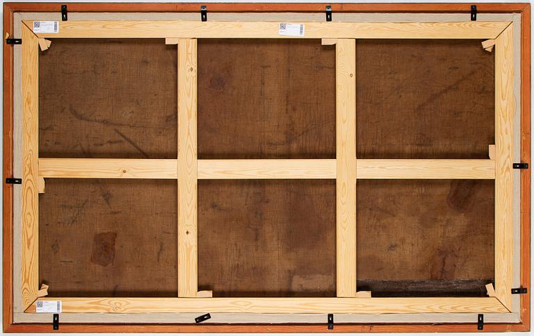 Unknown artist, 19/20th century, oil on relined canvas, unsigned.