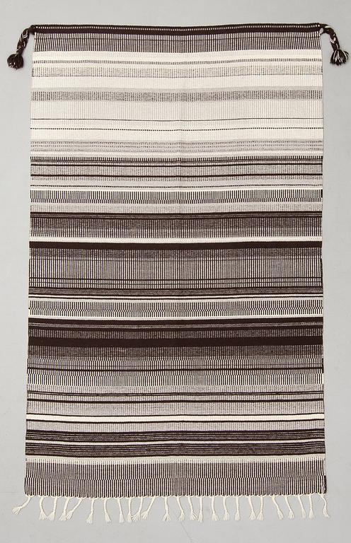 A Raanu 'Polar night' textile from Lapland designed by Elsa Montell-Saanio. Circa 214x133 cm.