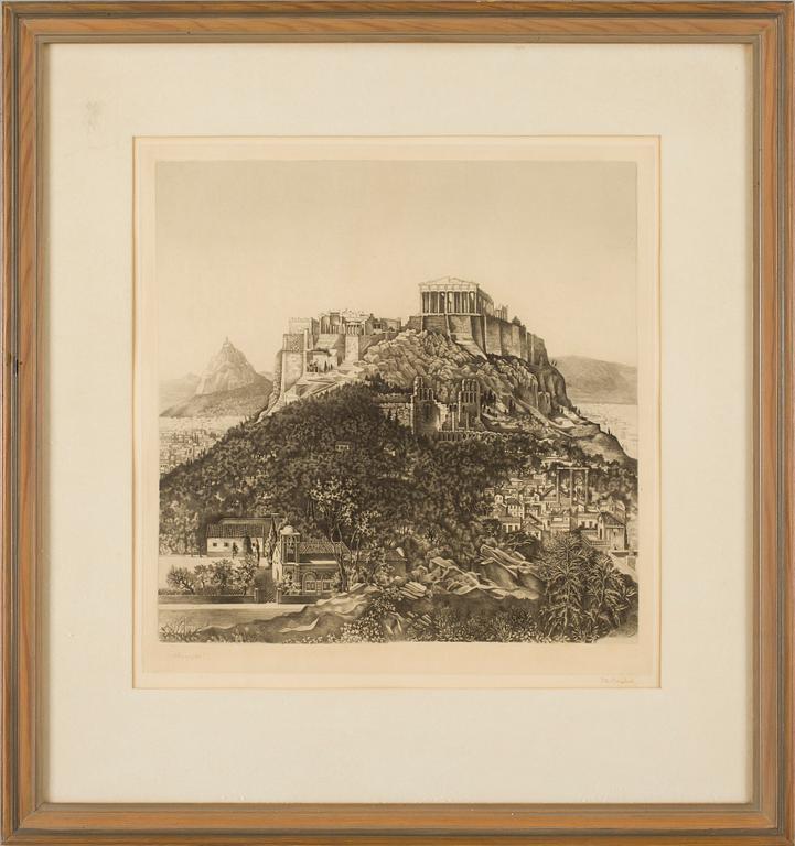 STIG BORGLIND, etsning, sign.