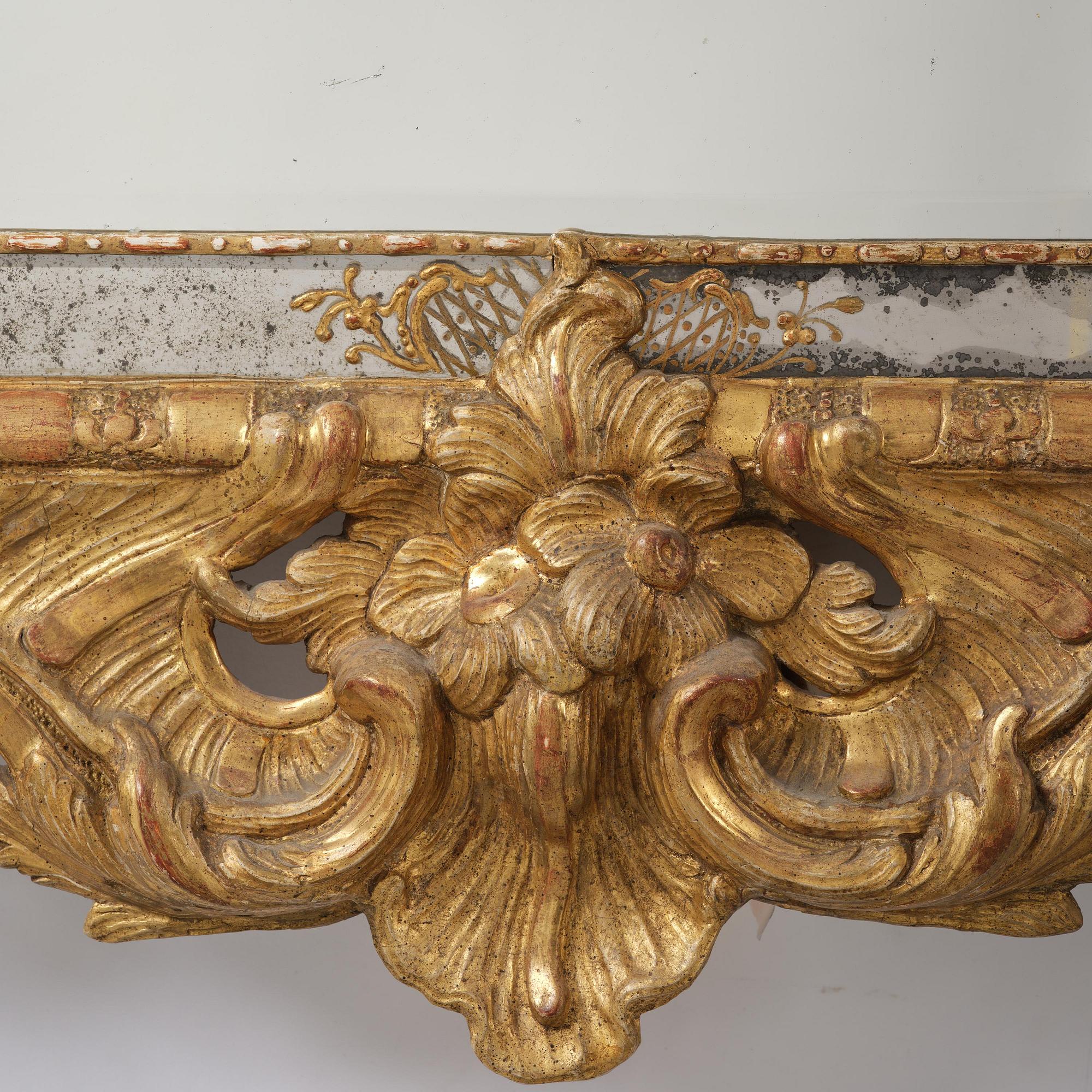 A Swedish Rococo mirror.