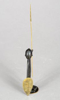 FIGURIN, brons och mässing, Hagenauer, Wien. 1900-talets första hälft.