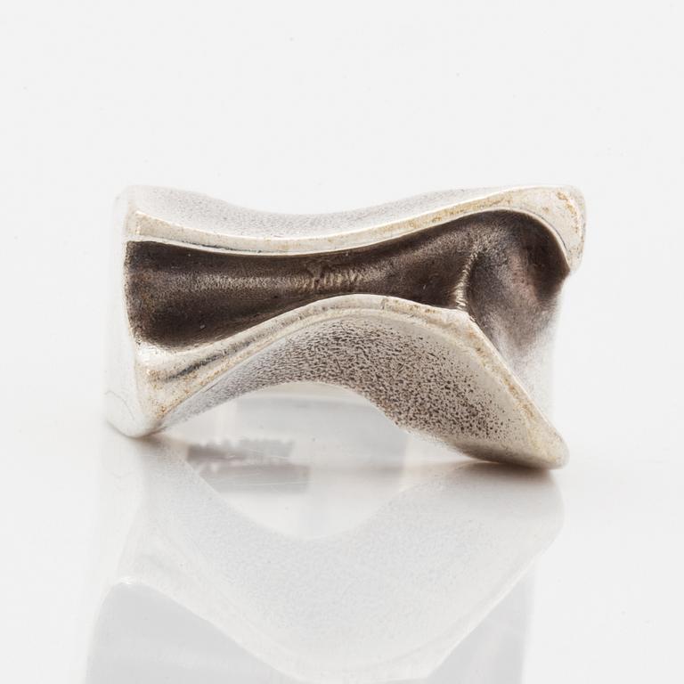 Björn Weckström, Ring, "Sirene", sterlingsilver Lapponia 1977.