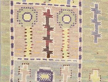 Märta Måås-Fjetterström, matto, "Älgö", knotted pile, ca 338 x 236,5-239,5 cm, signed MMF.