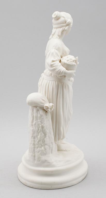 FIGUR, parian, Gustafsberg, 1800-talets andra hälft.