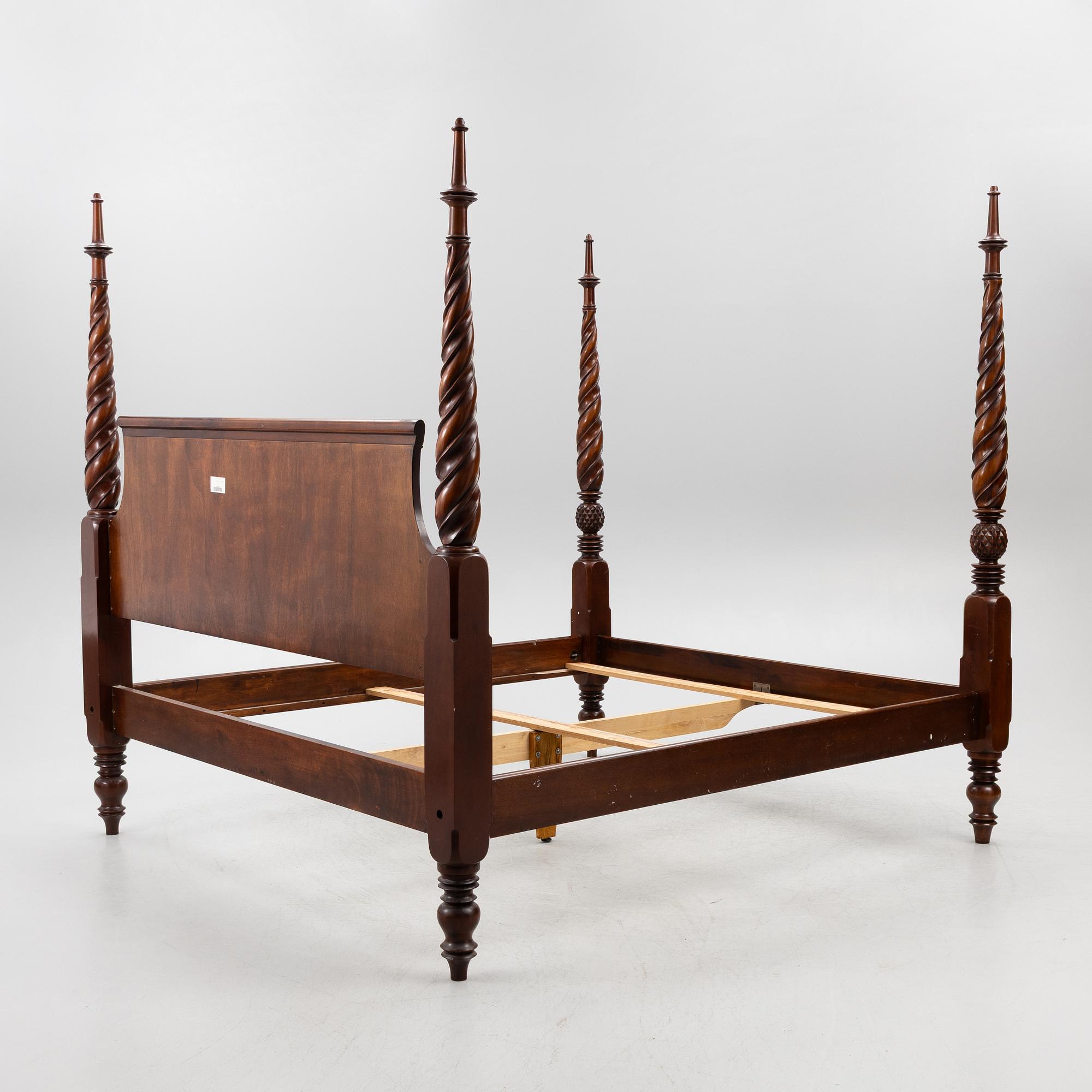 A 'Regency' bed frame, possibly Ralph Lauren, 2000s.