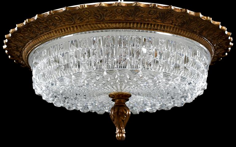 A BOHEMIA CEILING LAMP, 20 TH CENTURY.