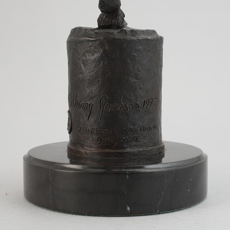Harry Jackson, after. Sculpture. Signed. Foundry mark. Height 53 cm (including base).