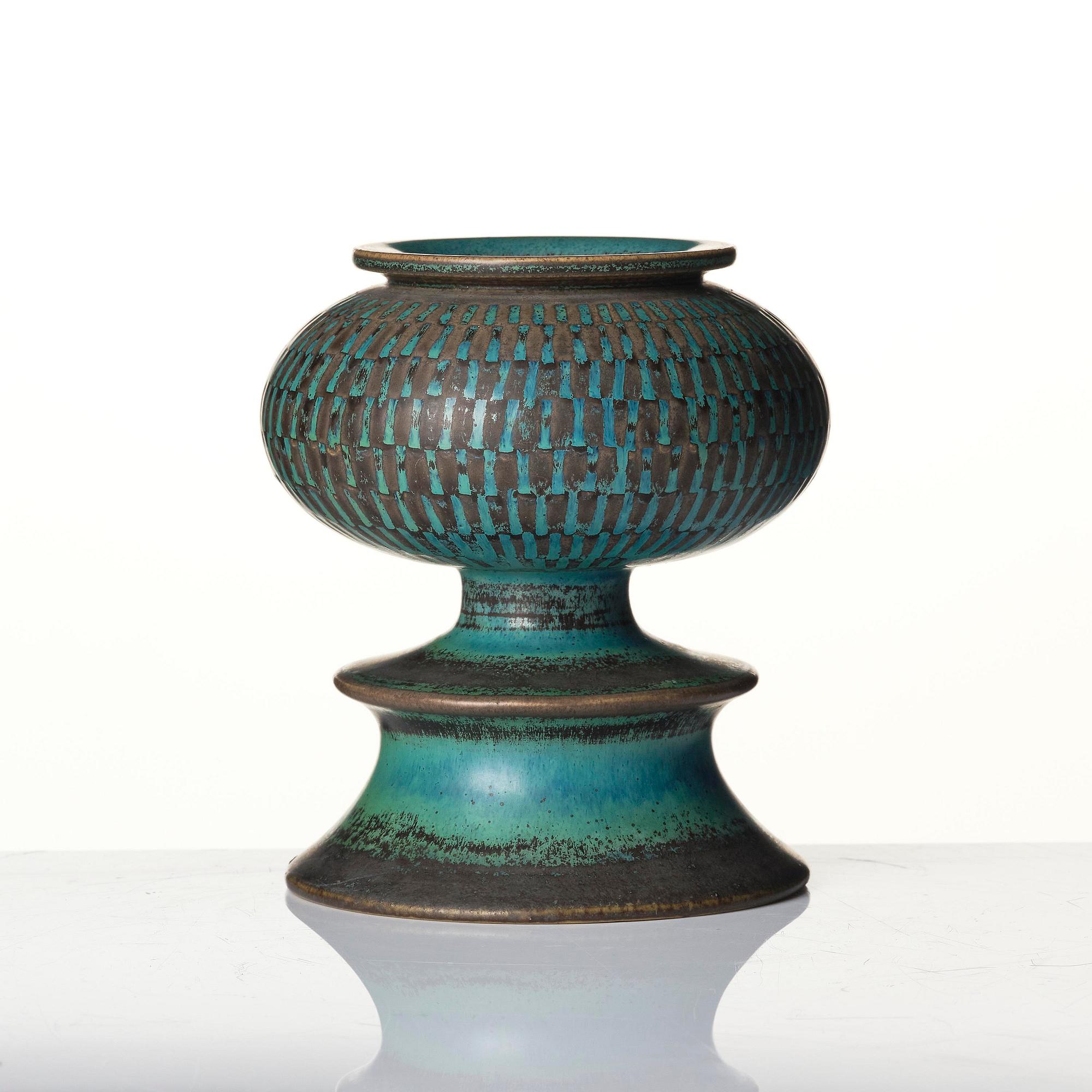 Stig Lindberg, vas, stengods, Gustavsbergs Studio 1962.