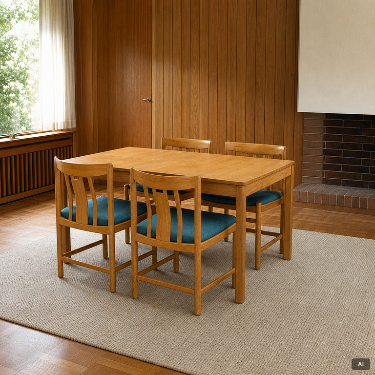 Gunnar Myrstrand, Dining set, 5 pieces, Källemo, 1960s.