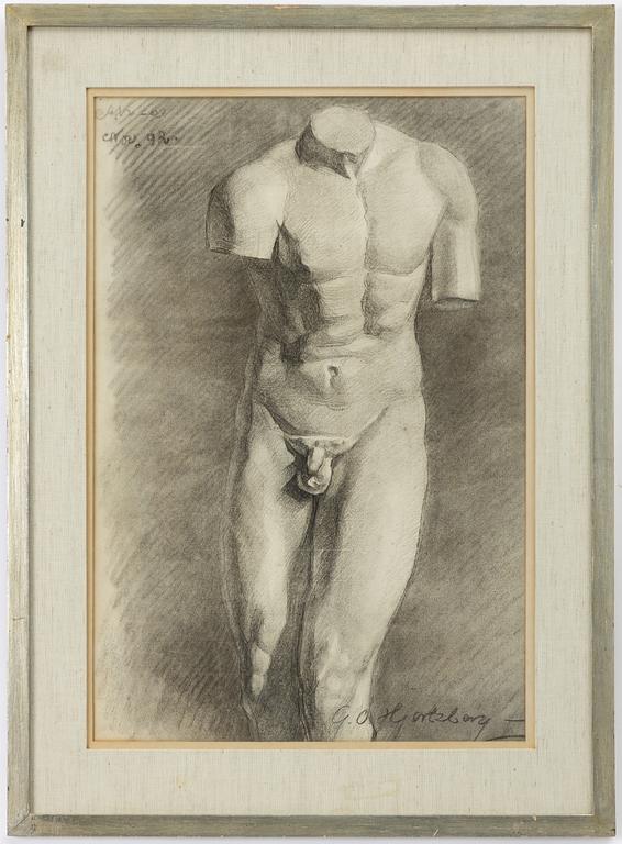 Olle Hjortzberg, Pencil study.